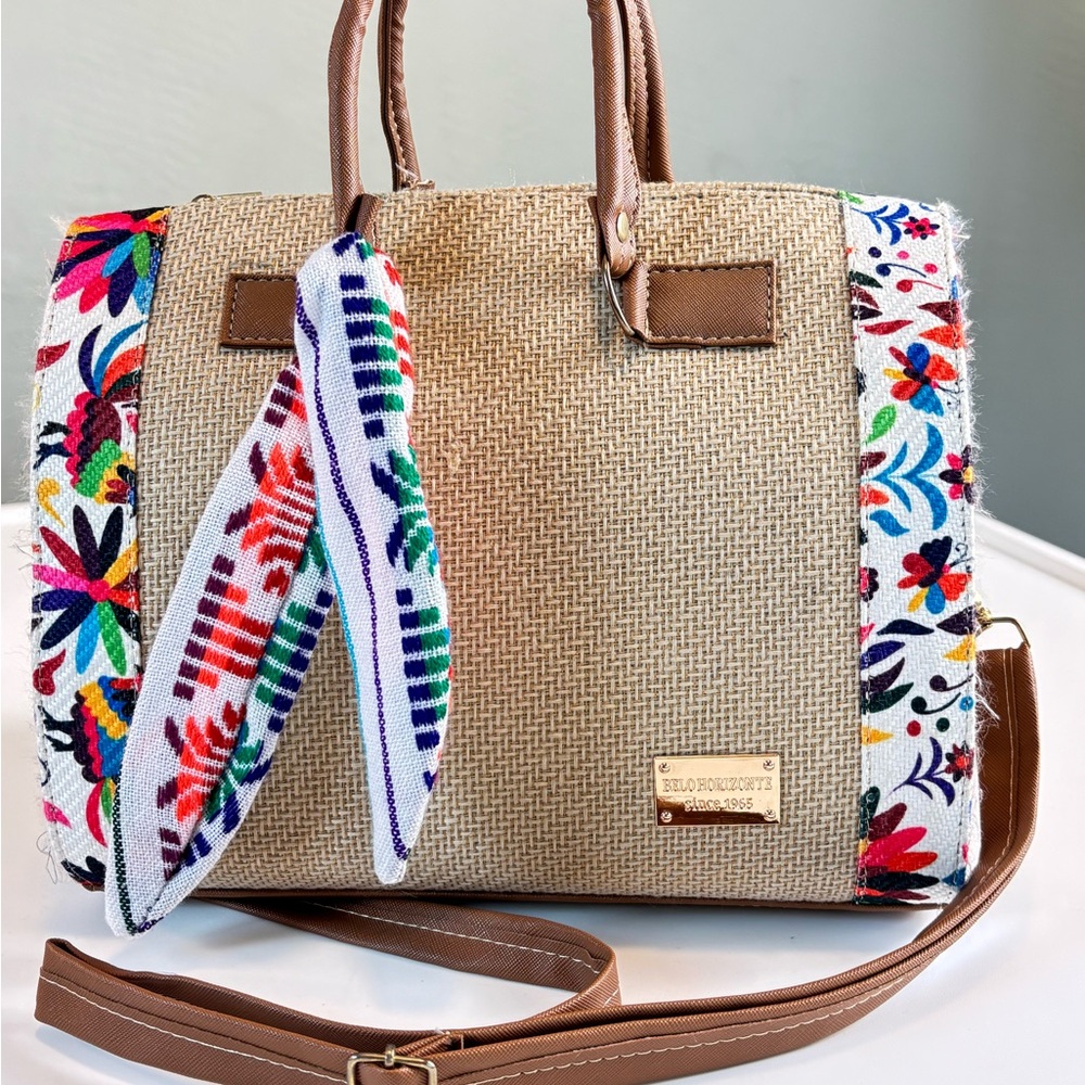 Belo Horizonte Handbag Shoulder Strap New Vacation Resort Brazil Tropical Tribal